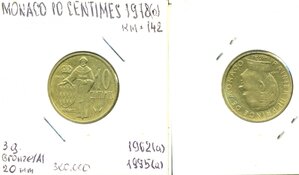 Монако 10 сантимов, 1978