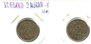 Исландия 2 эйре, 1940