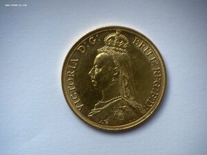 2 Соверена Виктория 1887 , юбилей , 50 лет правления