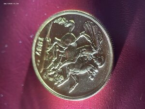 2 Соверена Виктория 1887 , юбилей , 50 лет правления