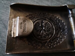 Редкая пряжка . Довоенная Польша . Грабски