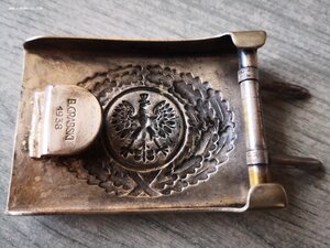 Редкая пряжка . Довоенная Польша . Грабски