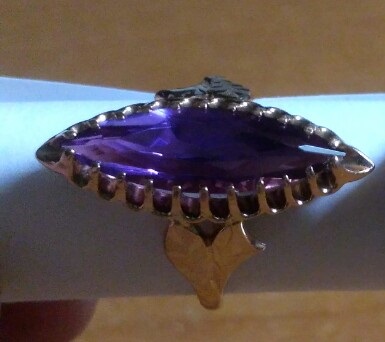 Кольцо с камнем 583 пробы