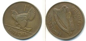 Ирландия 1 пенни, 1937