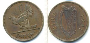 Ирландия 1 пенни, 1941