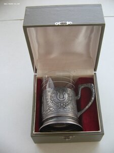 Подстаканник. Серебро. "Большой театр". Коробка.