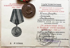 ЗДТ в ВОВ ( П-обр.ухо) + УДОСТОВЕРЕНИЕ