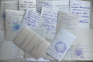 Заверки на участников ВОВ. Всего 48 фоторграфий.