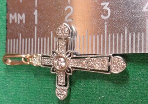 Крест 585 пробы Бриллианты