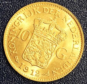 Нидерланды 10 гульденов 1912