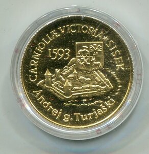 Словения. 5000 толариев 1993 золото