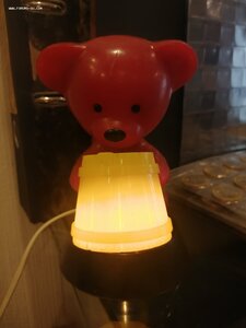 Светильник/ночник, детский, Мишка с мёдом