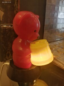 Светильник/ночник, детский, Мишка с мёдом