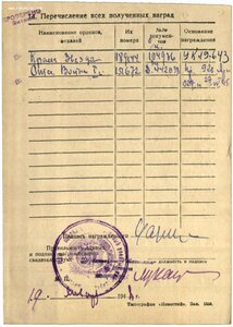 КЗ № 189144 (адьютант члена военного совета ВДВ РККА)