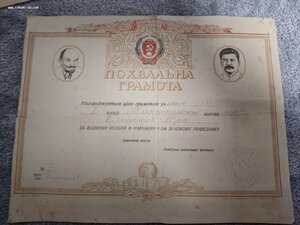 43 Похвальных грамот (Похвальный лист)