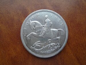 1 крона 1935 Англия серебро.
