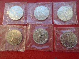 Набор из 6 монет 25 Олимпиада в Барселоне 1992 год