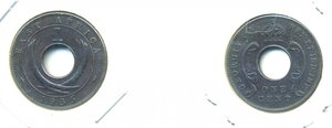 Британская Восточная Африка 1 цент, 1935