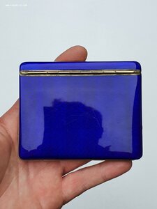 Серебряный портсигар Фаберже 270 грамм 11 см х8 см