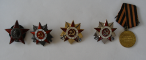 КЗ пятка, ОВ-2 ст., ОВ юбилейные на одного награжденного.