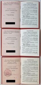 Чистые материнские доки: три орденских и три под медали