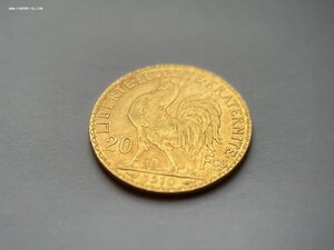 Франция/ 20 Фр 1910 Петух золото