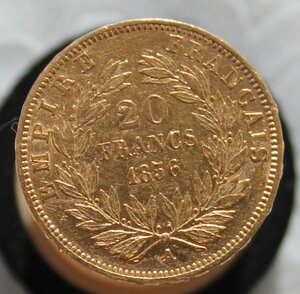 Франция 20 франков 1856 г.