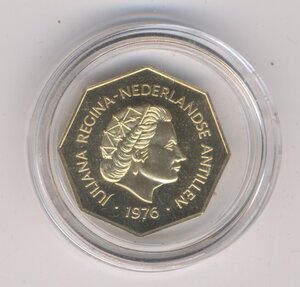 Нидерланды 200 гульденов 1976 золото