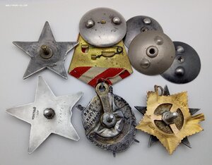 Орден Красной Звезды ГОЗНАК № 523 на ОК + ОВ-1, БКЗ, КЗ