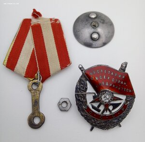 Орден Красной Звезды ГОЗНАК № 523 на ОК + ОВ-1, БКЗ, КЗ