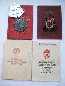 Комплект: Отвага № 5З8 и ООВ 1 ст № I49Ч5Ч на доках