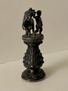 Серебряная печать до 1917 года. Мальчик с конем.