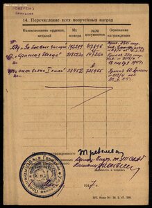 МЕДАЛЬ БЗ №192299 КВАДРО НА САН.ИНСТРУКТОРА РОДНОЙ СБОР
