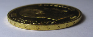 100 франков 1857 Франция золото