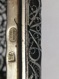 Портсигар, серебро, 1887 год