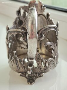 Редчайший подстаканник путти. 291гр!