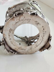 Редчайший подстаканник путти. 291гр!