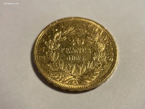 20 франков 1854 золото