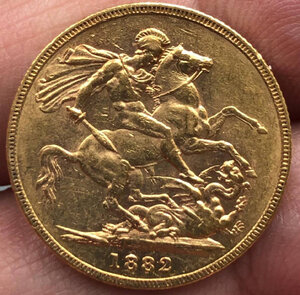 Соверен 1882 Золото