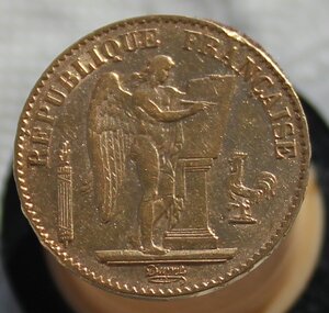 20 франков 1878 г. "Ангел"