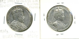 Памятная медаль в честь коронации короля Великобритании 1902