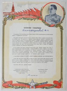 Подборка итоговых благодарностей за Великую Отечественную