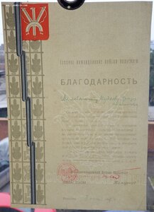 Польская благодарность от маршала Жимерского