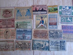 Лот из 20 бон Веймарской республики
