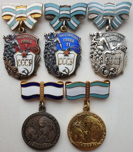 Материнский набор без документов (три ордена и две медали)