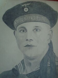 Рисунок моряка Кригсмарине ВМВ