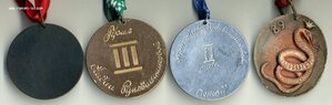 Наградные медали СССР мастера спорта.