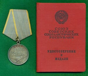 ЗА БЗ с удостовернием. Указ ПВС СССР от 08.01.1980