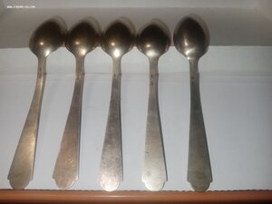 Ложки чайные 5шт. 916пр. (эмаль)