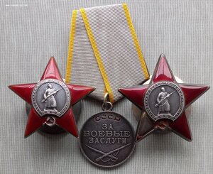 Комплект, КЗ 2 шт. и медаль Б/З.